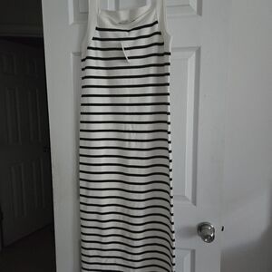 LOFT Sleeveless Striped dress